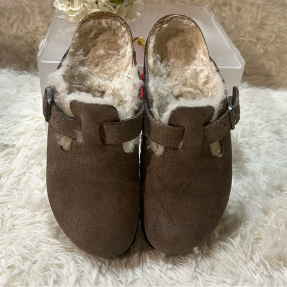 Birkenstock Boston Shearling Grey size 38 - Picture 2 of 12